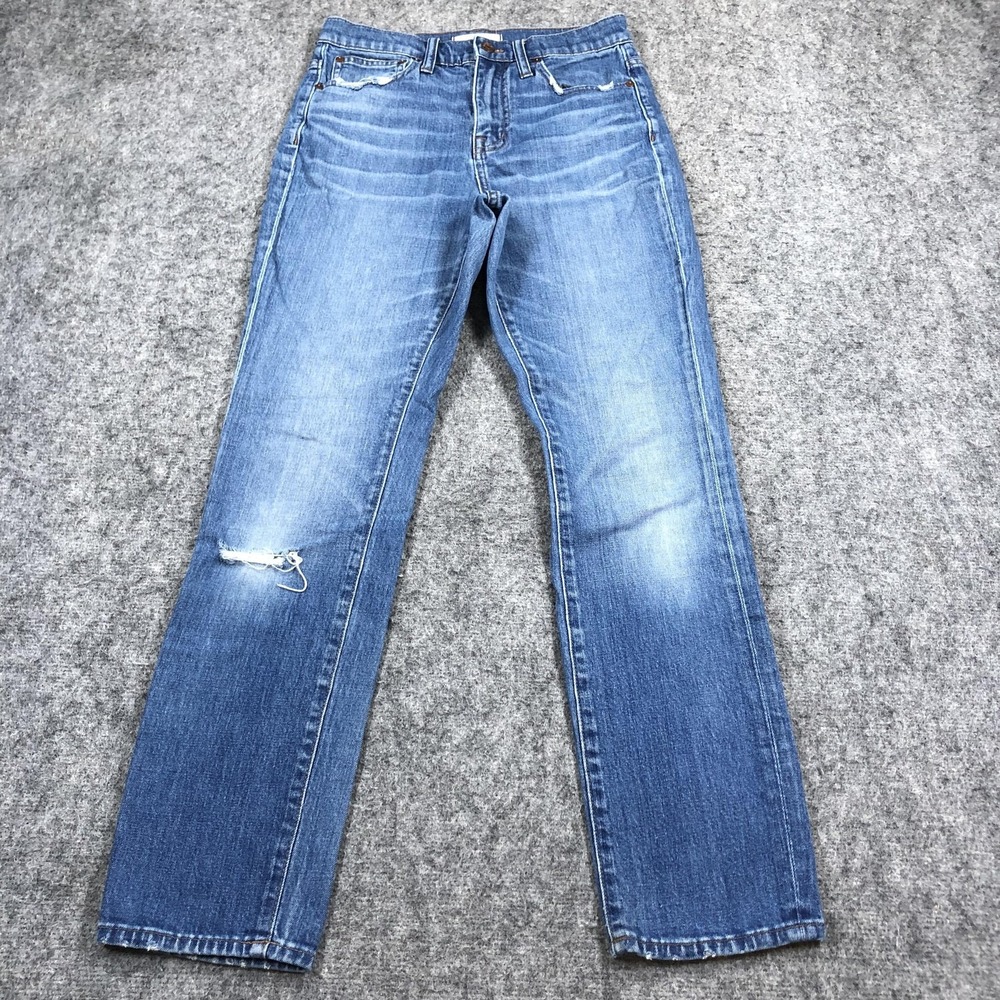 Madewell Boyjean Jeans Womens 25 Blue High Rise Slim Boyfriend Denim Casual